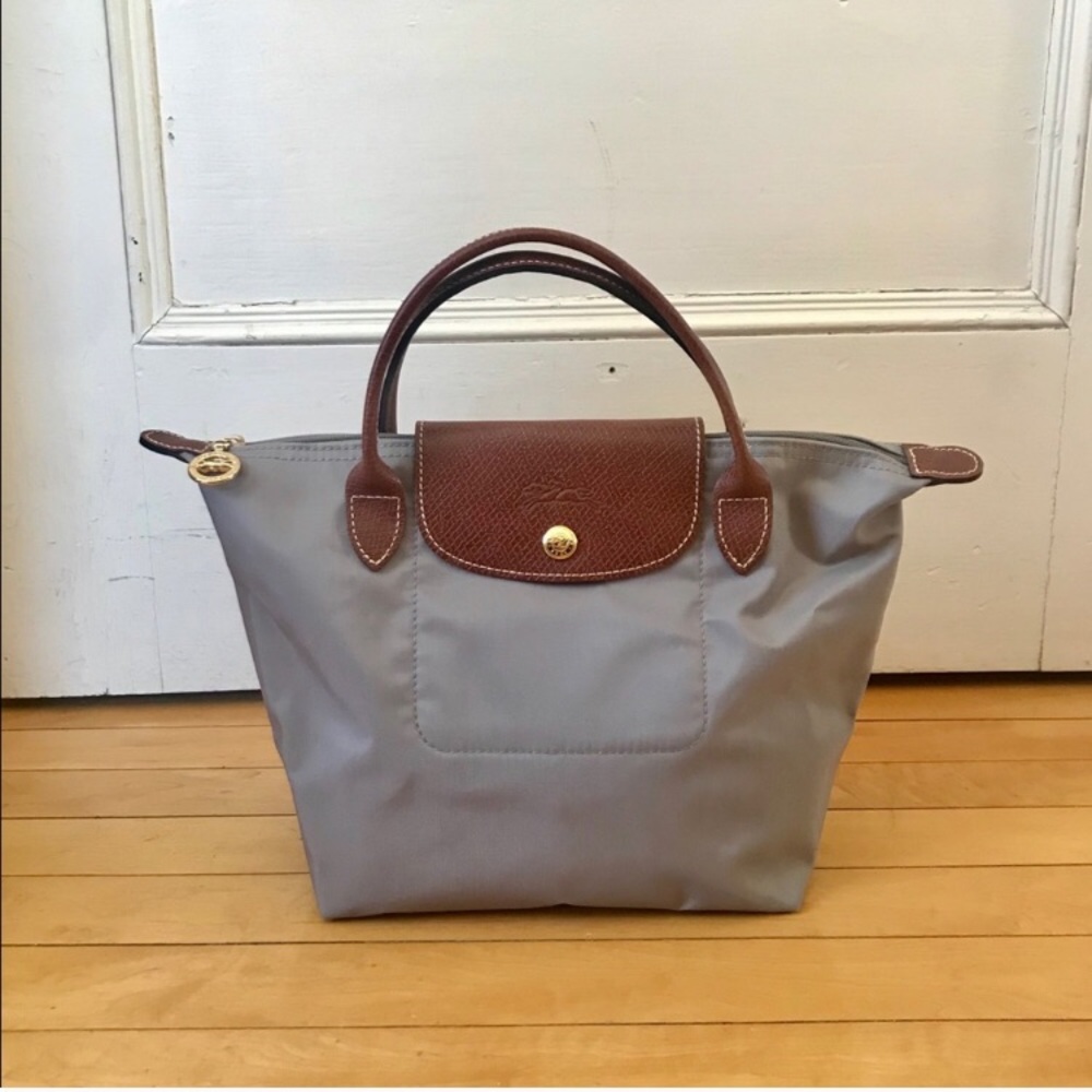 Rare Longchamp Le Pliage Small Too Handle Tote Bag